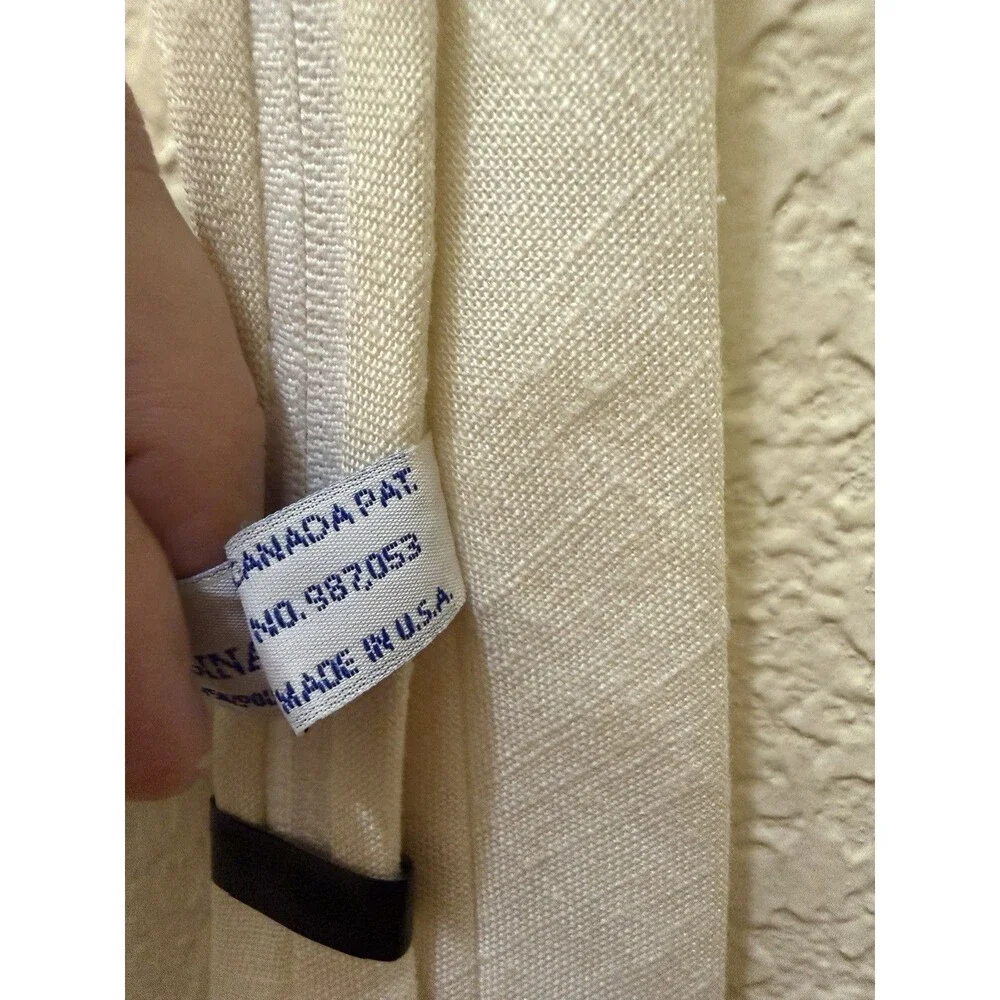 Vintage IMP Originals Boys Zip-On Tie Cream Ivory Necktie NOS NWT Retro